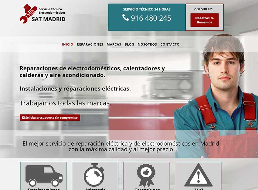 SAT Madrid. Nueva referencia de Azaelia en diseño web y posicionamiento SEO y SEM