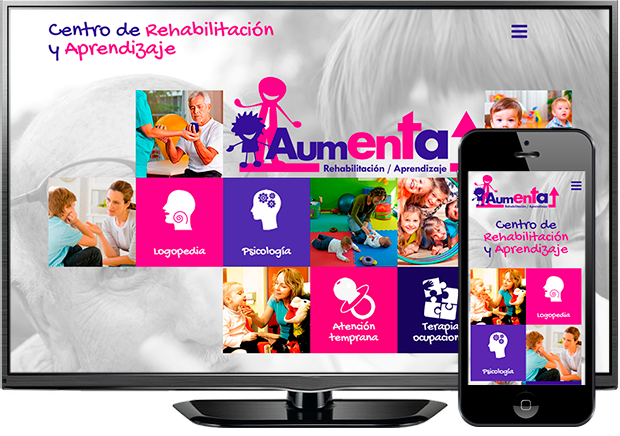 Aumenta Fuenlabrada. Referencia de Azaelia en diseño de páginas web en Madrid Sur