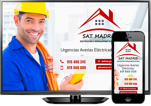 Página web en Móstoles: SAT Madrid. Electricistas