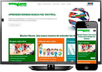 Página web Boston House (Madrid)