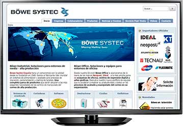Página web Böwe Systec (Madrid)
