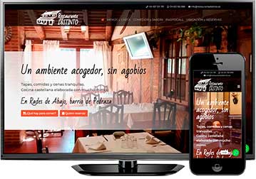 Página web Restaurante Distinto (Segovia)