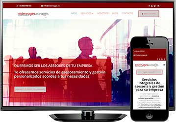 Página web Externagés Asesores (Granada)