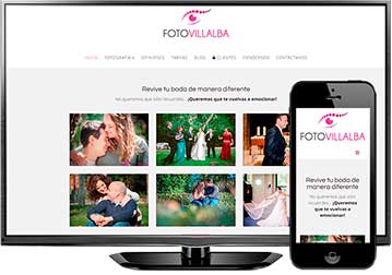 Página web de Fotovillalba (Leganés)