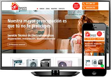 Página web Reparación SAT Madrid. Fuenlabrada (Madrid)