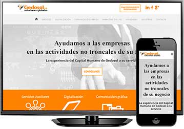 Página web Gedosol (Madrid)