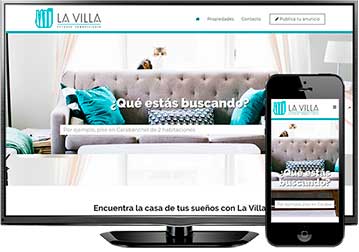Diseño de páginas web en Madrid. La Villa Inmobiliaria, nueva referencia de Azaelia