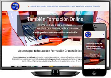 Página web en Madrid. Formación Criminalística Integral. Nueva referencia de Azaelia