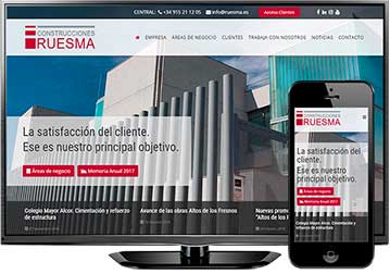 Diseño de páginas web en Madrid. Ruesma, nueva referencia de Azaelia