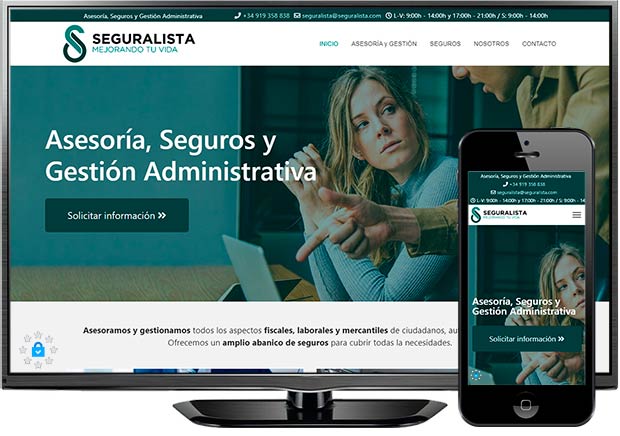 Nueva página web en Madrid de Azaelia: Seguralista