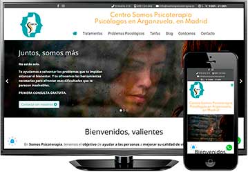 Página web de Somos Psicoterapia en Madrid