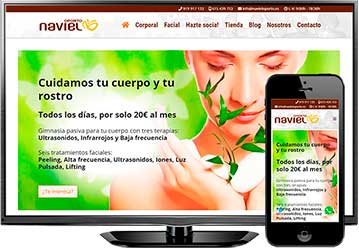  Página web de Naviel Oporto. Nueva referencia en Carabanchel (Madrid)