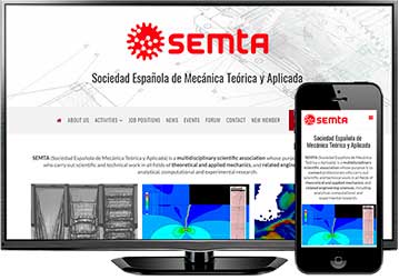 Diseño de páginas web de investigación. Semta (Universidad Carlos III de Madrid). Nueva referencia de Azaelia