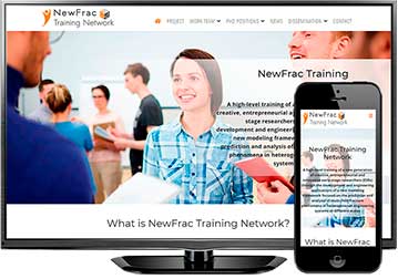 Página web NewFrac Training Network (Sevilla)
