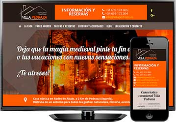 Página web Villa Pedraza (Pedraza - Segovia)
